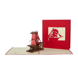 Galleon Ship Card