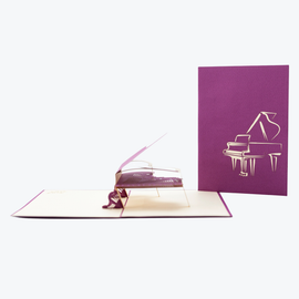 Purple Piano Medium Card